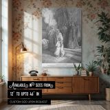 Mother and Seven Sons - Gustave Dore Trial of Courage in Temple Scene canvas wall art