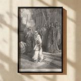 Mother and Seven Sons - Gustave Dore Trial of Courage in Temple Scene canvas wall art - Image 2