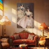 Mrs. Carl Meyer and Her Children - Elegant Family Portrait by John Singer Sargent canvas wall art - Image 4