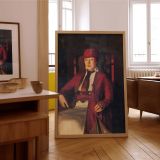 Mrs. Chester Dale by George Bellows - Deep Red Coat with Direct Expression canvas wall art - Image 7