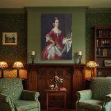 Mrs George Watson by John Singleton Copley - Pink Satin Gown with Flowing Drapery canvas wall art - Image 4
