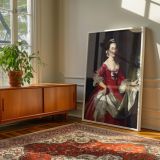Mrs George Watson by John Singleton Copley - Pink Satin Gown with Flowing Drapery canvas wall art - Image 6