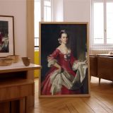 Mrs George Watson by John Singleton Copley - Pink Satin Gown with Flowing Drapery canvas wall art - Image 7