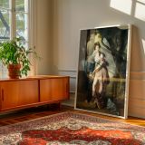 Mrs. Woodhull - Georgian Floral Portrait by Johan Zoffany Vintage Canvas - Image 7