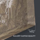 Muse Erato Writing Verses - Angel and Poet Allegory By Charles Meynier canvas wall art - Image 3