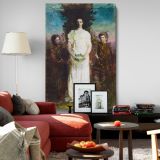 My Children - Ethereal Portrait with Mary, Gerald & Gladys By Abbott Handerson Thayer canvas wall art