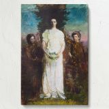My Children - Ethereal Portrait with Mary, Gerald & Gladys By Abbott Handerson Thayer canvas wall art - Image 7