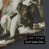 My Wife's Lovers by Carl Kahler - canvas surface and wrapped edge detail