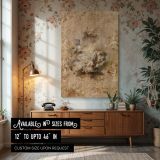 Mythical Cloud Scene by Peter Paul Rubens - Sepia Divine Sketch with Motion canvas wall art