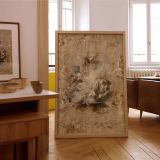 Mythical Cloud Scene by Peter Paul Rubens - Sepia Divine Sketch with Motion canvas wall art - Image 7