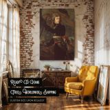 Napoleon at Battle - Antoine-Jean Gros Military Flag Scene in Red and White canvas wall art - Image 3