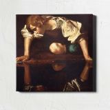 Narcissus by Caravaggio — room mockup view 1