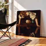 Narcissus by Caravaggio — room mockup view 2