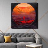 NASA Astronaut Stands on Mars (2020) illustrated by NASA/JPL-Caltech — alternate room view