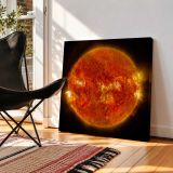 NASA's Solar Dynamics Observatory captured images of the sun emitting a mid-level solar flare — room mockup view 2