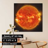NASA's Solar Dynamics Observatory captured images of the sun emitting a mid-level solar flare — room mockup view 6
