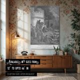 Nehemiah Over Jerusalem's Ruins - Gustave Dore Grief Amid Rubble canvas wall art