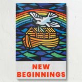 New Beginnings - Dove, Ark, and Rainbow Graphic By Joseph Binder canvas wall art - Image 7