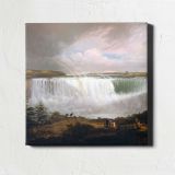 Niagara Falls beneath a Cloudy Sky — room mockup view 1