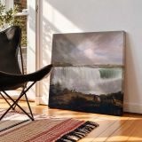 Niagara Falls beneath a Cloudy Sky — room mockup view 2