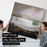 Niagara Falls beneath a Cloudy Sky — room mockup view 4