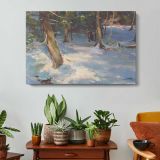 Nichols-creek-large by Daniel Gerhartz - single-panel canvas displayed above a console table