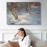 Nichols-creek-large by Daniel Gerhartz - single-panel canvas displayed above a sofa