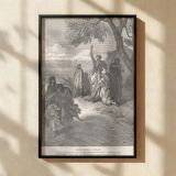 Noah Curses Ham and Canaan - Genesis Family Conflict by Gustave Dore canvas wall art - Image 2