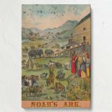Noah's Ark - Pairs of Animals Boarding in Biblical Scene canvas wall art - Image 7