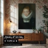 Noble Lady Portrait by Pieter Paul Rubens - Regal Woman in Rich Earth Tones canvas wall art