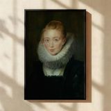 Noble Lady Portrait by Pieter Paul Rubens - Regal Woman in Rich Earth Tones canvas wall art - Image 2