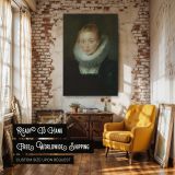 Noble Lady Portrait by Pieter Paul Rubens - Regal Woman in Rich Earth Tones canvas wall art - Image 3