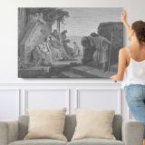 Nt-193 the Prodigal Son Returns Home - single-panel canvas shown with a person for scale