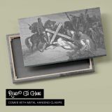 Nt-212 Jesus Arrives at Calvary - canvas rear frame and hanging hardware