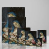 Nuestra Senora de Belen - Virgin Nursing Christ in Classic Icon Style canvas wall art - Image 4