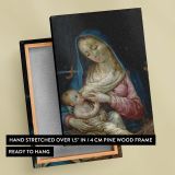 Nuestra Senora de Belen - Virgin Nursing Christ in Classic Icon Style canvas wall art - Image 6