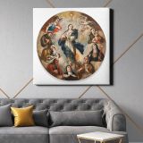 Nun's Badge with the Immaculate Conception and Saints (Medallon de monja con la Inmaculada Concepcion y santos) by Antonio de Torres — alternate room view