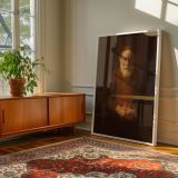 Old Man in Red - Rembrandt Golden Light and Deep Shadow in Portrait canvas wall art - Image 6