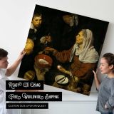 Old Woman Frying Eggs by Diego Velázquez — room mockup view 4