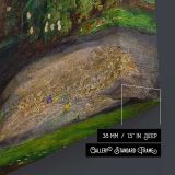 Ophelia by Sir John Everett Millais - canvas surface and wrapped edge detail