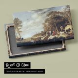Orpheus and the Beasts by Aelbert Cuyp - canvas rear frame and hanging hardware