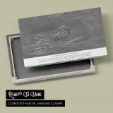 Ot-030 the Child Moses on the Nile - canvas rear frame and hanging hardware