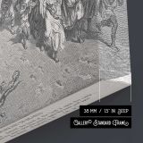 Ot-033 the Fifth Plague Livestock Disease - canvas surface and wrapped edge detail