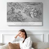 Ot-033 the Fifth Plague Livestock Disease - single-panel canvas displayed above a sofa