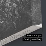 Ot-057 the Midianites Are Routed - canvas surface and wrapped edge detail