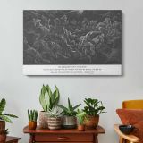 Ot-057 the Midianites Are Routed - single-panel canvas displayed above a console table