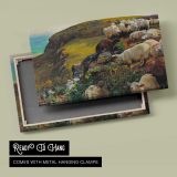 Our English Coasts, (strayed Sheep) by William Holman Hunt - canvas rear frame and hanging hardware