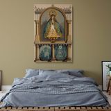 Our Lady of Lujan - Catholic Icon in Blue and Gold Robes canvas wall art - Image 5
