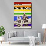 Over the Rainbow - Smiling Couple with Inspirational Quote canvas wall art - Image 5