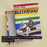 Over the Rainbow - Smiling Couple with Inspirational Quote canvas wall art - Image 6